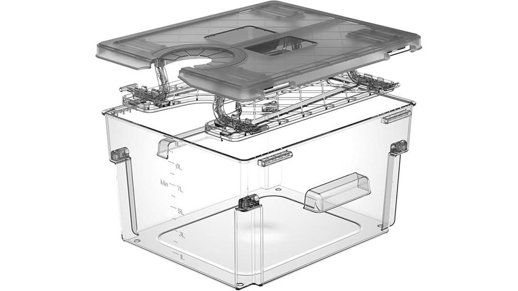 container with lid rack