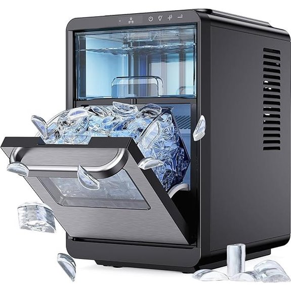 Silonn Crescent Ice Maker Countertop with Timer Function