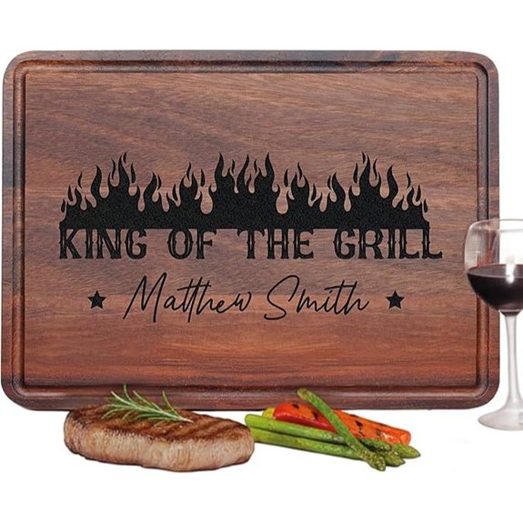 Personalized BBQ Cutting Board Gift for Grillers