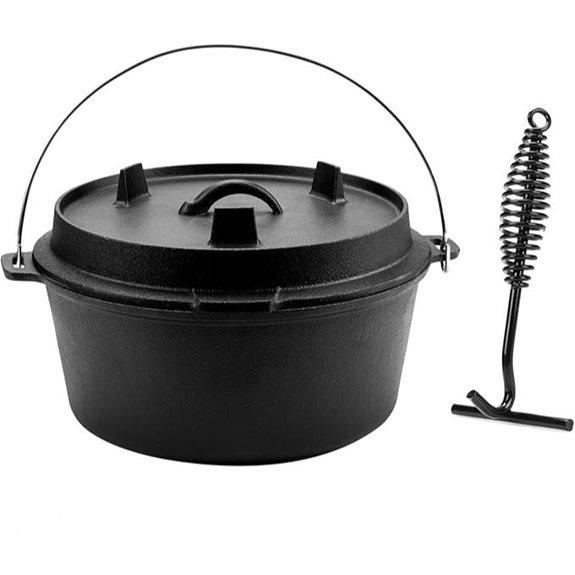 DARTMOOR 9 Qt Cast Iron Dutch Oven with Lid