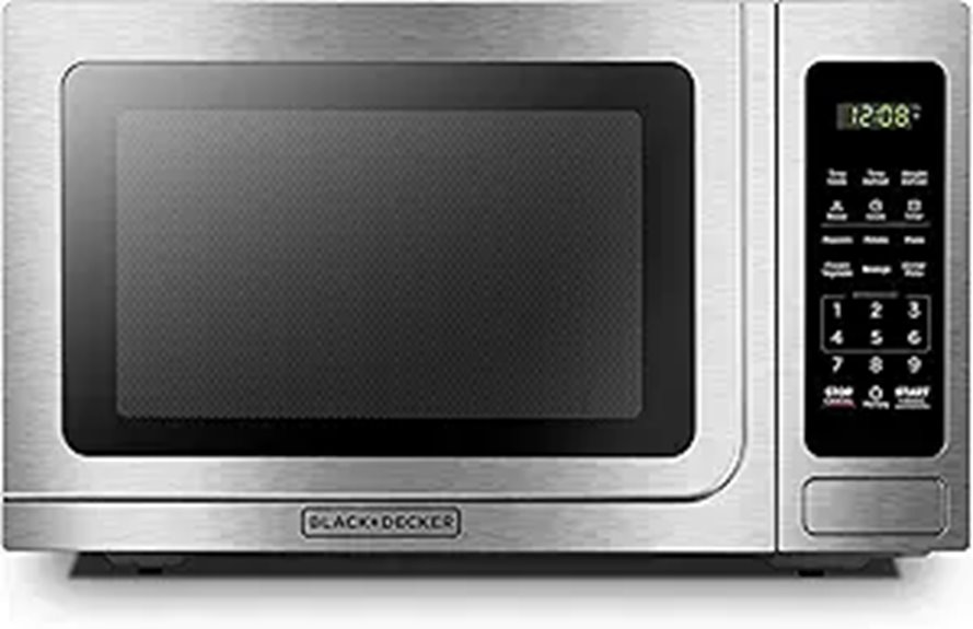 BLACK+DECKER Digital Microwave Oven with Turntable