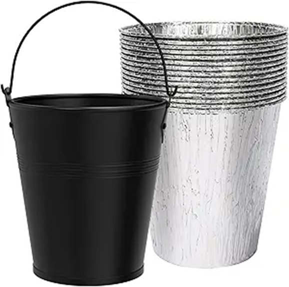 Drip Bucket & 15 Disposable Foil Liners Set