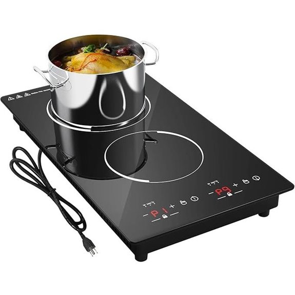 12” Double Induction Cooktop with Timer and Child Lock