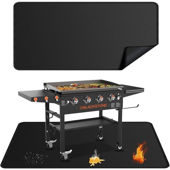 Large Double-Sided Fireproof Grill Mat for Blackstone
