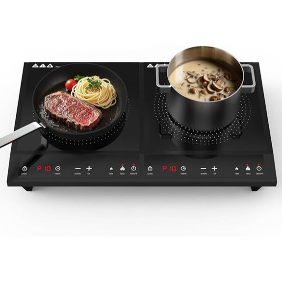 Portable Double Induction Cooktop with 2 Burners