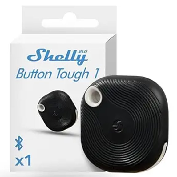 Shelly Blu Button Tough Black for Home Automation