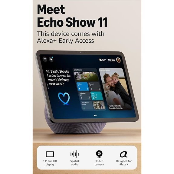 Amazon Echo Show 11 with Full-HD Display and Alexa