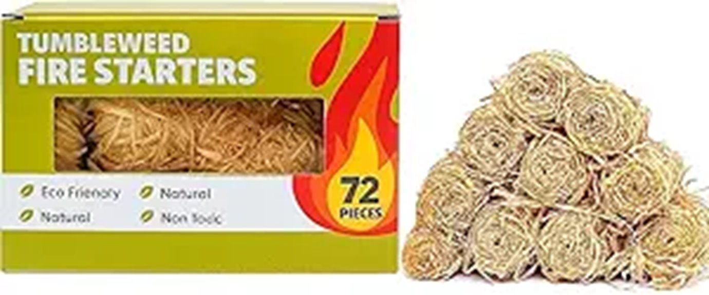 Tumbleweed Fire Starters (72 Eco-Friendly Waterproof)