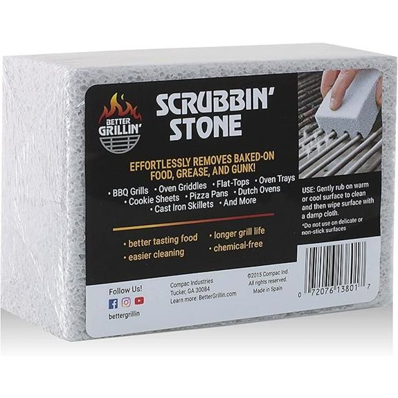 Better Grillin Scrubbing Stone for Grill Cleaning