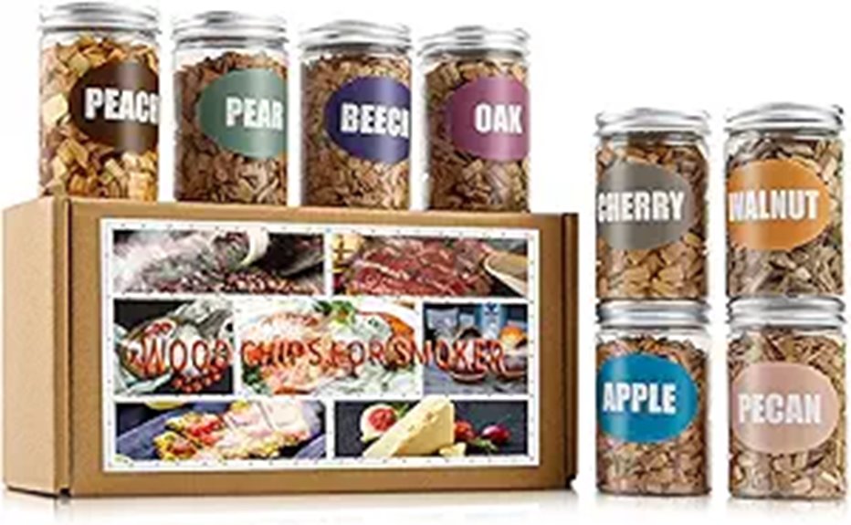 Natural Wood Chips for Smoker (8 Pack)