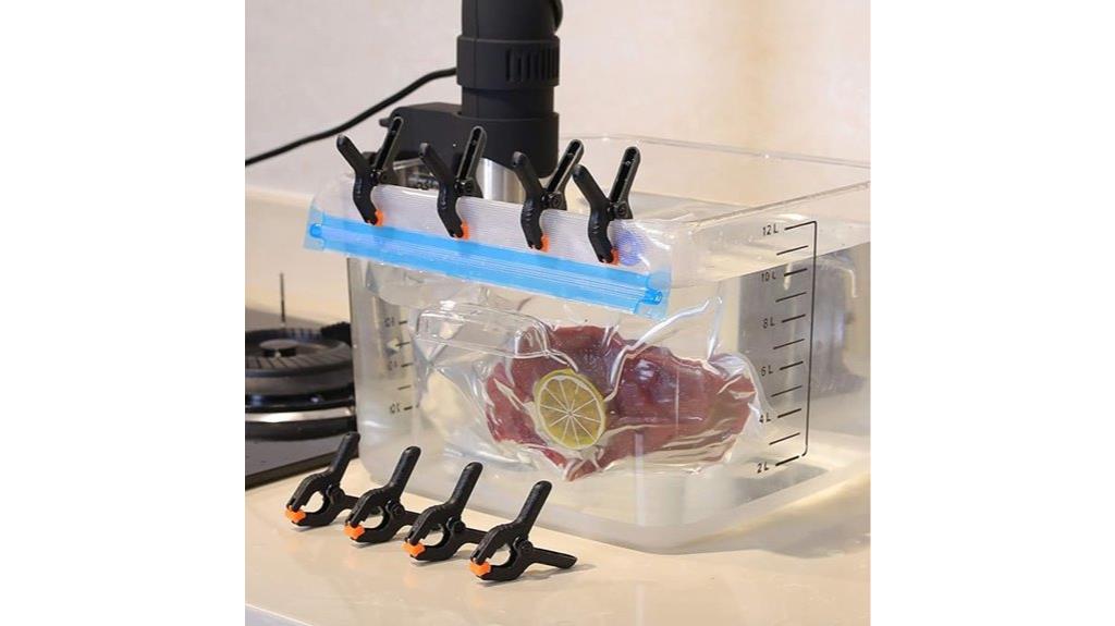 eight sous vide clips