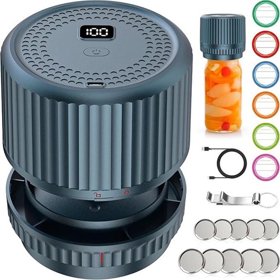 M12 Auto Stop Electric Mason Jar Vacuum Sealer