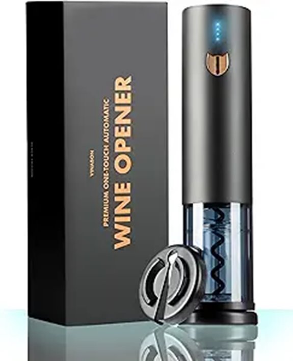 VINABON Electric Wine Opener with Foil Cutter