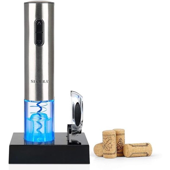Secura Electric Wine Opener with Foil Cutter