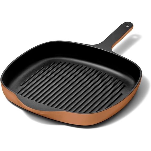Caraway Enameled Cast Iron Grill Pan