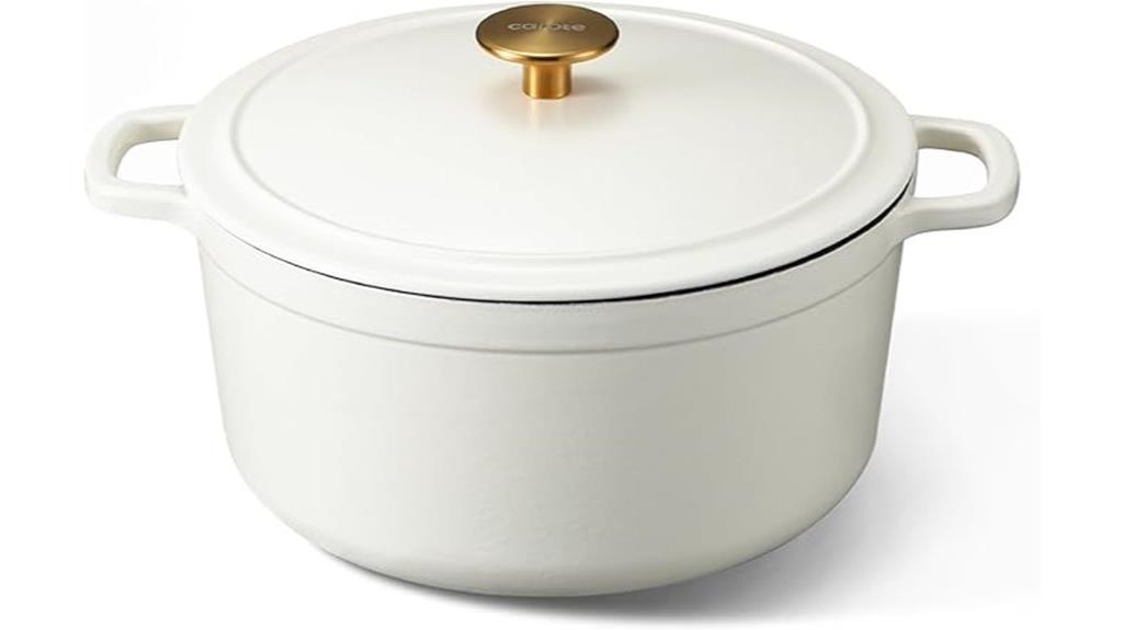 enamelled cast iron pot