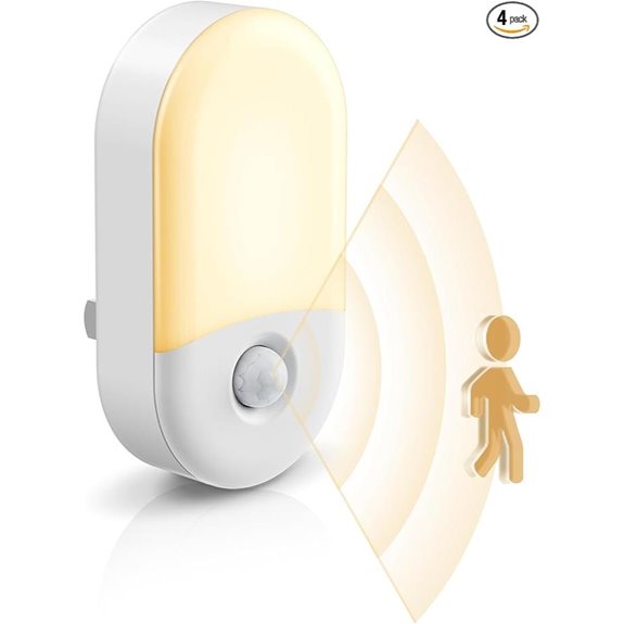 L LOHAS LED Motion Sensor Night Light 4-Pack