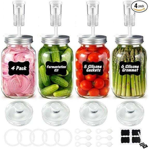 Fermentation Kit for Wide Mouth Mason Jars