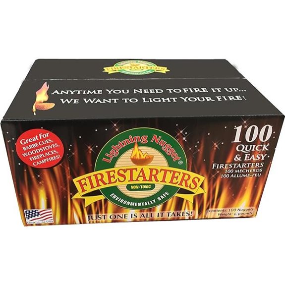Lightning Nuggets Fire Starter 100-Count Tan Brown