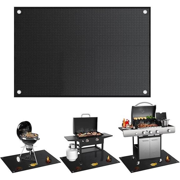 Outdoor Grill Mat 60x40in Fireproof & Waterproof