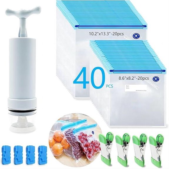 MOMODA Sous Vide Cooking Bags - Set of 40