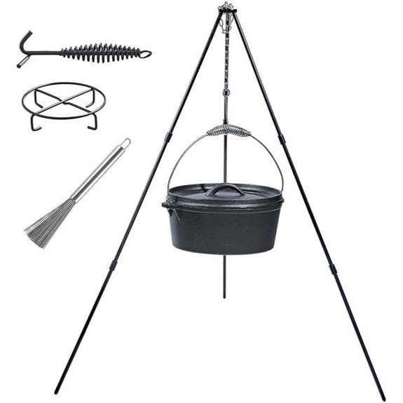 4.5Qt Cast Iron Dutch Oven with Lid and Handle