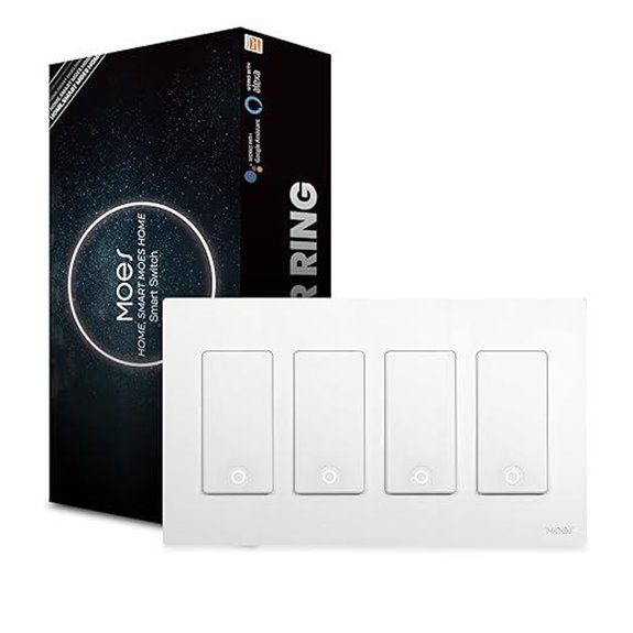 MoesGo 2nd Gen WiFi Smart Light Switch (4 Gang)