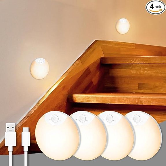 Rechargeable Motion Sensor Night Light (4-Pack)