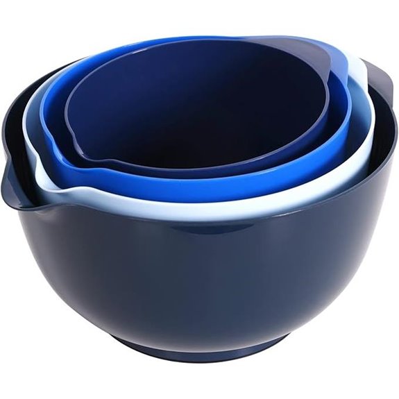 BoxedHome Nesting Plastic Mixing Bowl Set (4-Piece)