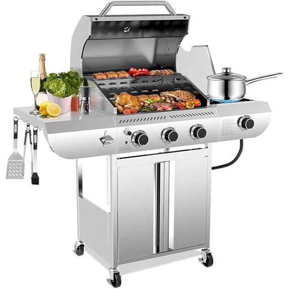 G31 Pro Gas Grill with Side Burner and Wheels