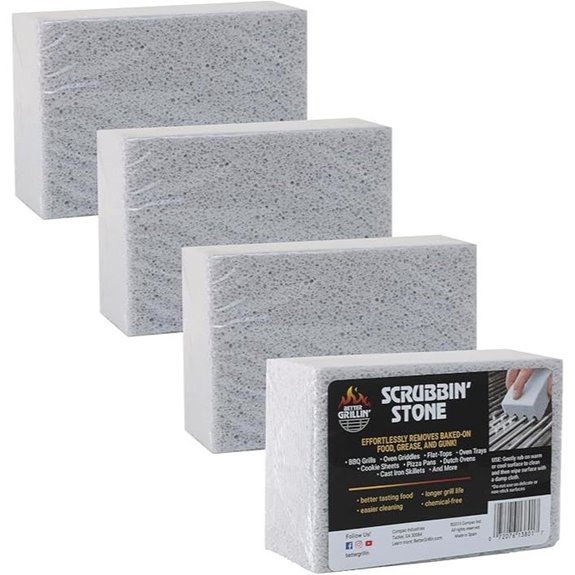Better Grillin Scrubbin Stone BBQ Cleaner (4-Pack)