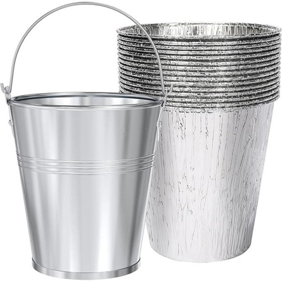 QuliMetal Drip Bucket & 15 Foil Liners for Grills
