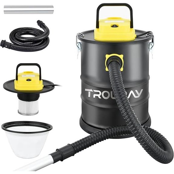 Ash Vacuum Cleaner with Heat-Resistant Canister