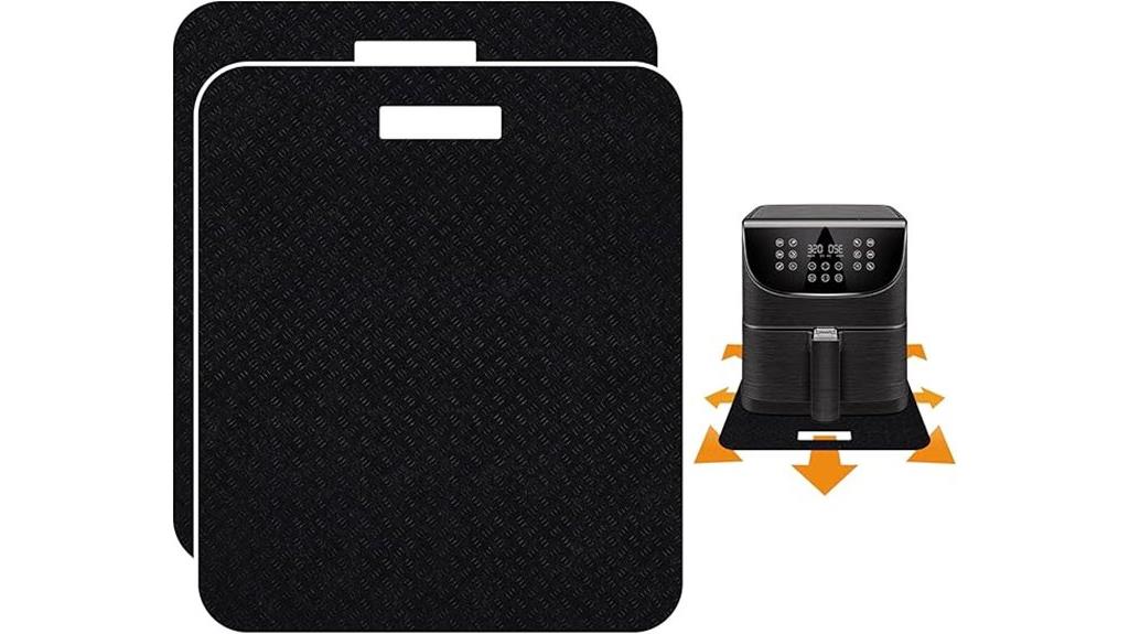 heat resistant sliding air fryer mats