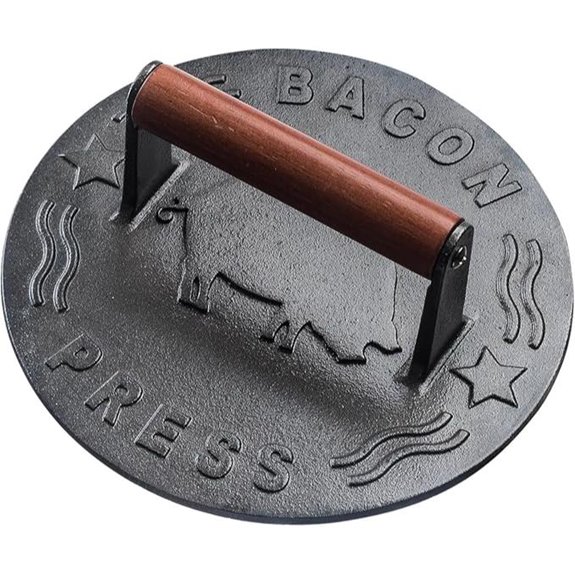 Heavy-Duty Cast Iron Burger Press (8.5 Inch)