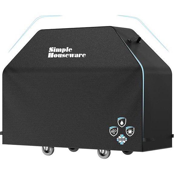 Simple Houseware Heavy-Duty Waterproof BBQ Grill Cover
