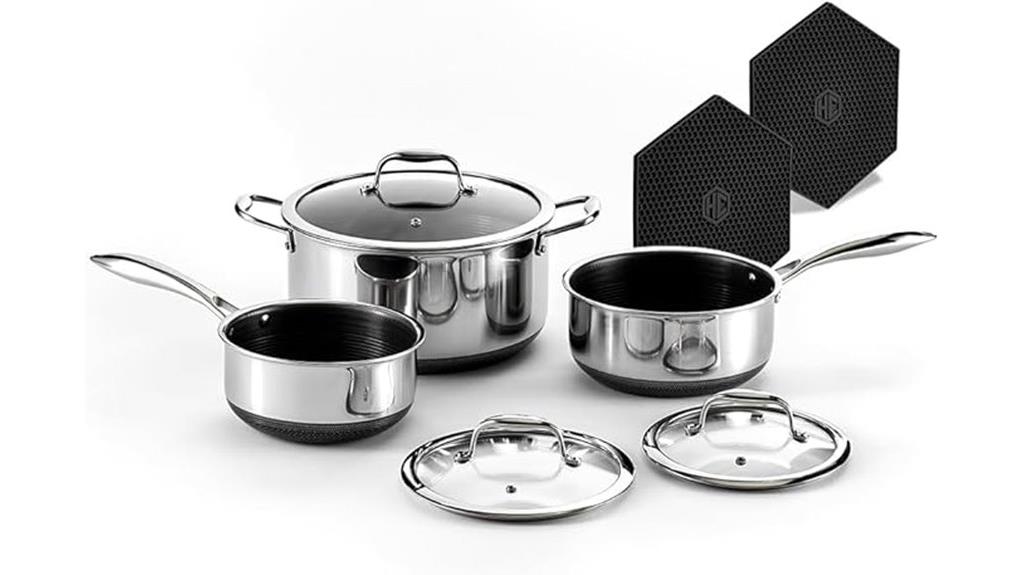 hexclad nonstick cookware set
