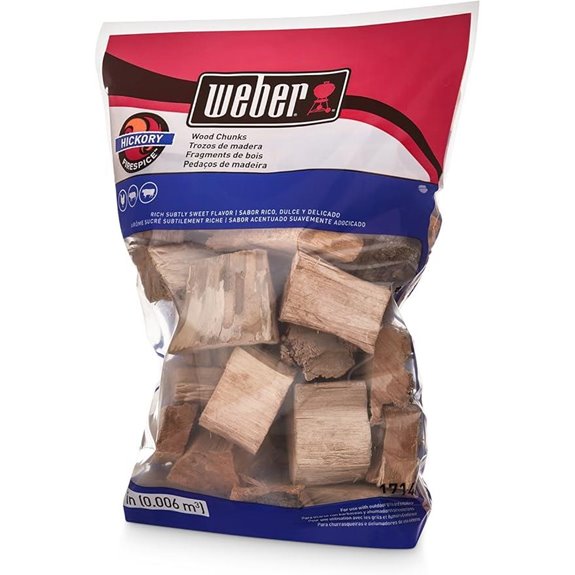 Weber Hickory Wood Chunks for Grilling and Smoking 4 lb.