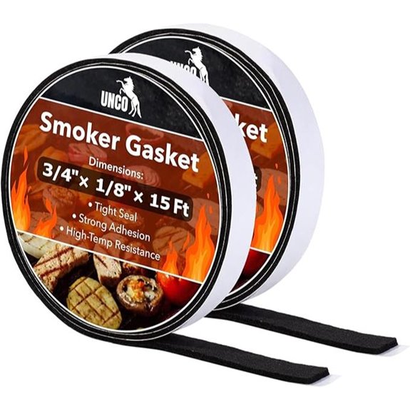 UNCO Smoker Gasket 15 FT 2 Pack High Temp Seal
