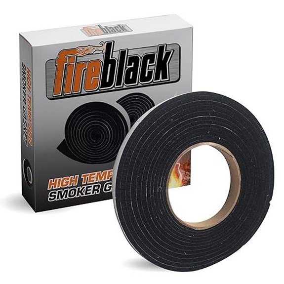 Fireblack Hi Temp BBQ Smoker Gasket 15ft