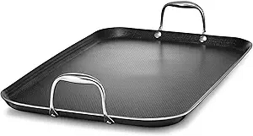 hybrid nonstick double griddle