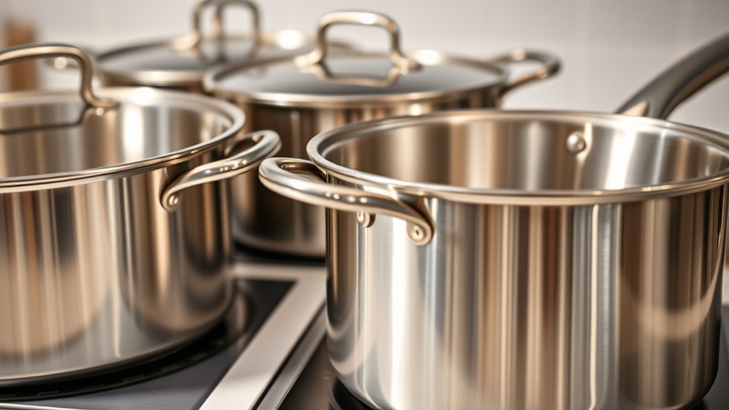 induction compatible heat distributing ergonomic