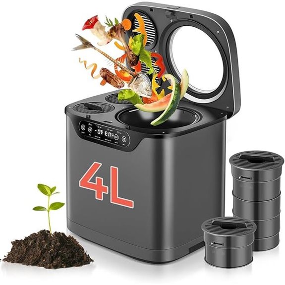 Electric Composter for Kitchen with LED Display