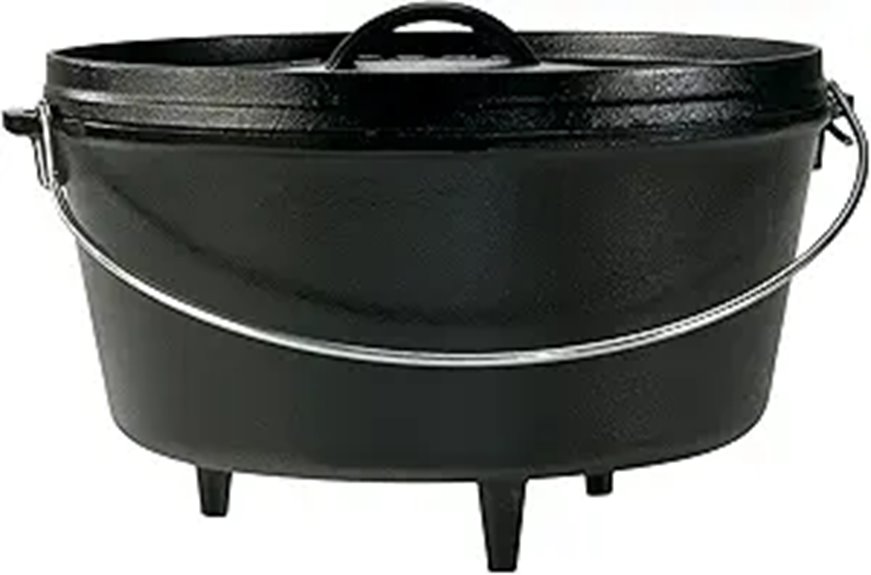 Lodge 8 Quart Cast Iron Dutch Oven with Lid