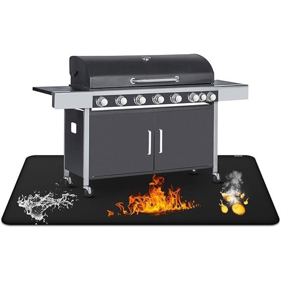 30x48in Double-Sided Fireproof Grill Mat