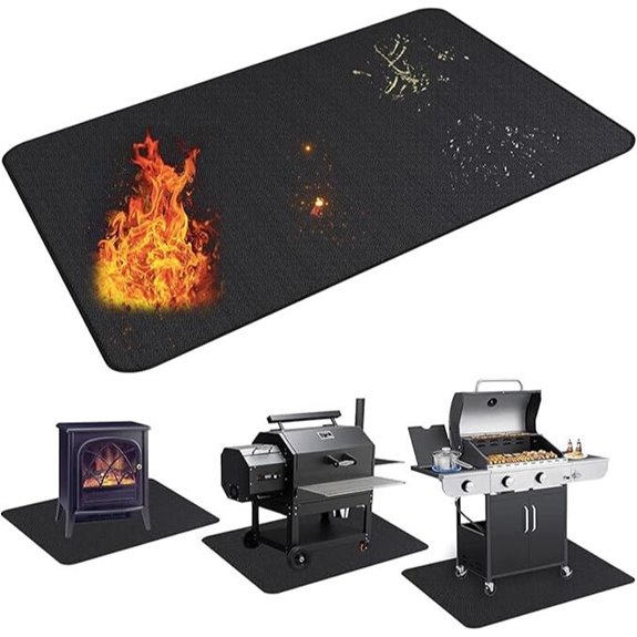 UBeesize Large Fireproof Grill & Fire Pit Mat