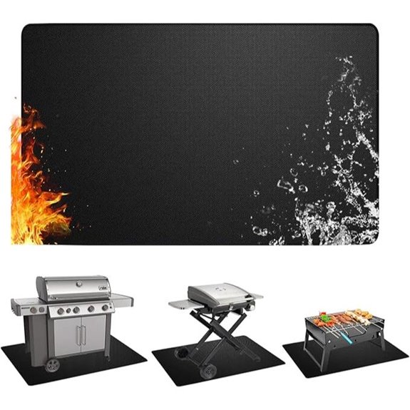 Fireproof BBQ Grill Mat 40x40 Inches