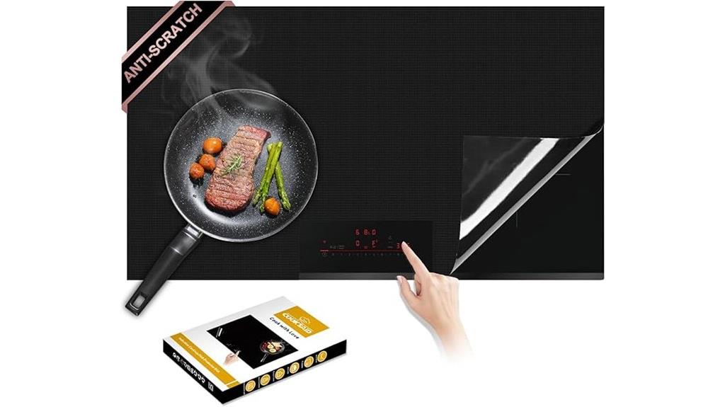 large induction cooktop cover