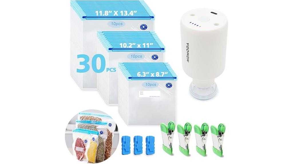 large set of cooking bags