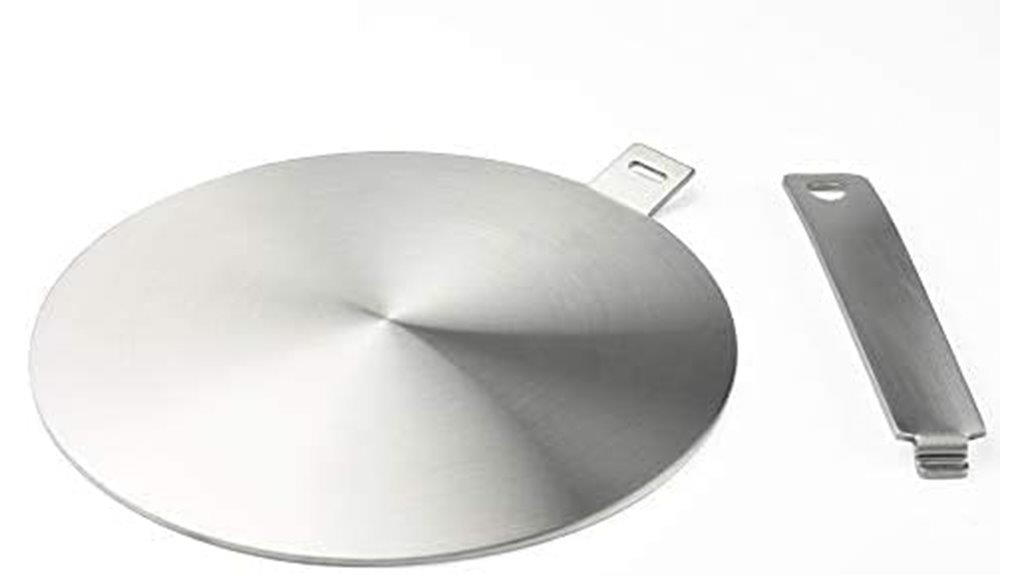 large stainless steel induction plate